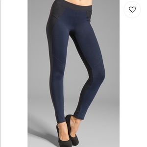 David Lerner Color Block Leggings Black/Navy, XS